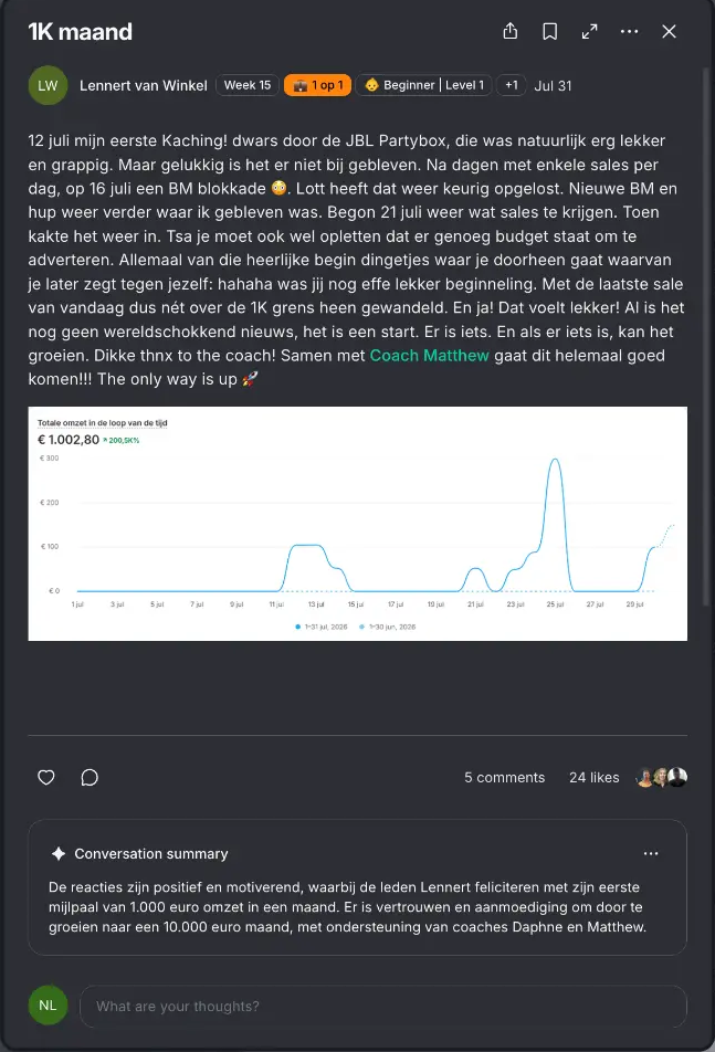 Bericht van Lennert in de community