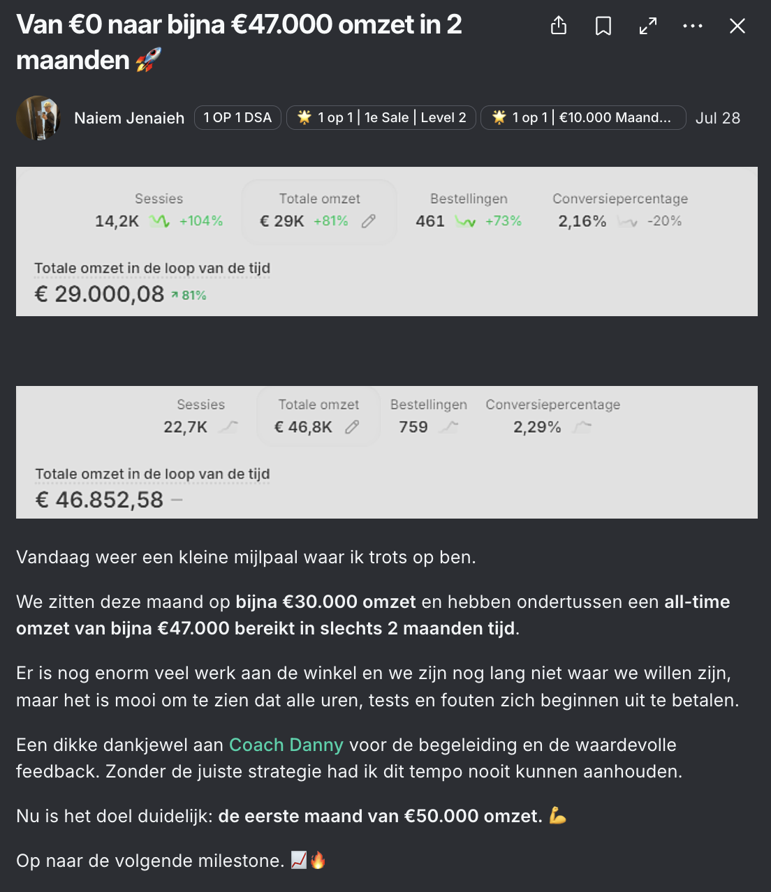 Bericht van Naiem in de community